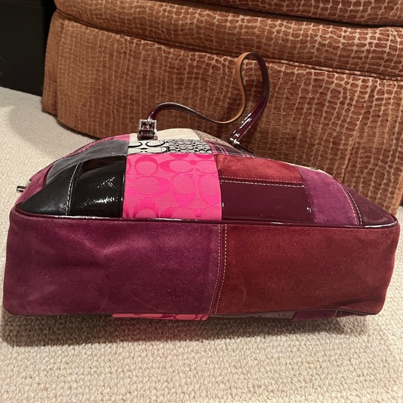 Authentic EUC Patchwork Coach Tote - Picture 5 of 9